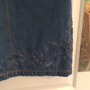 Chico's Skirts - Chico’s beaded denim maxi skirt Chico's Skirts - Chico’s beaded denim maxi skirt